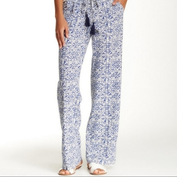 Jolt Pants - Jolt Blue Navy White Drawstring Pants Size 7
